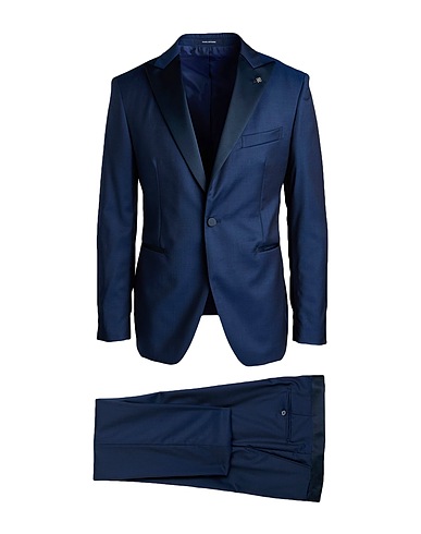 TAGLIATORE Suits Blue 100% Super 110s Wool