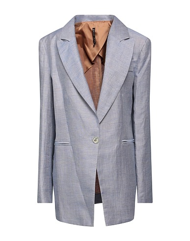 MANILA GRACE Blazer Light blue 46% Linen, 46% Viscose, 8% Polyamide