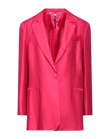 MANILA GRACE Blazer Fuchsia 54% Viscose, 23% Linen, 23% Cotton