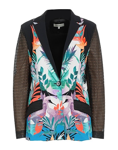ANGELO MARANI Blazer Black 100% Polyester, Acetate, Elastane