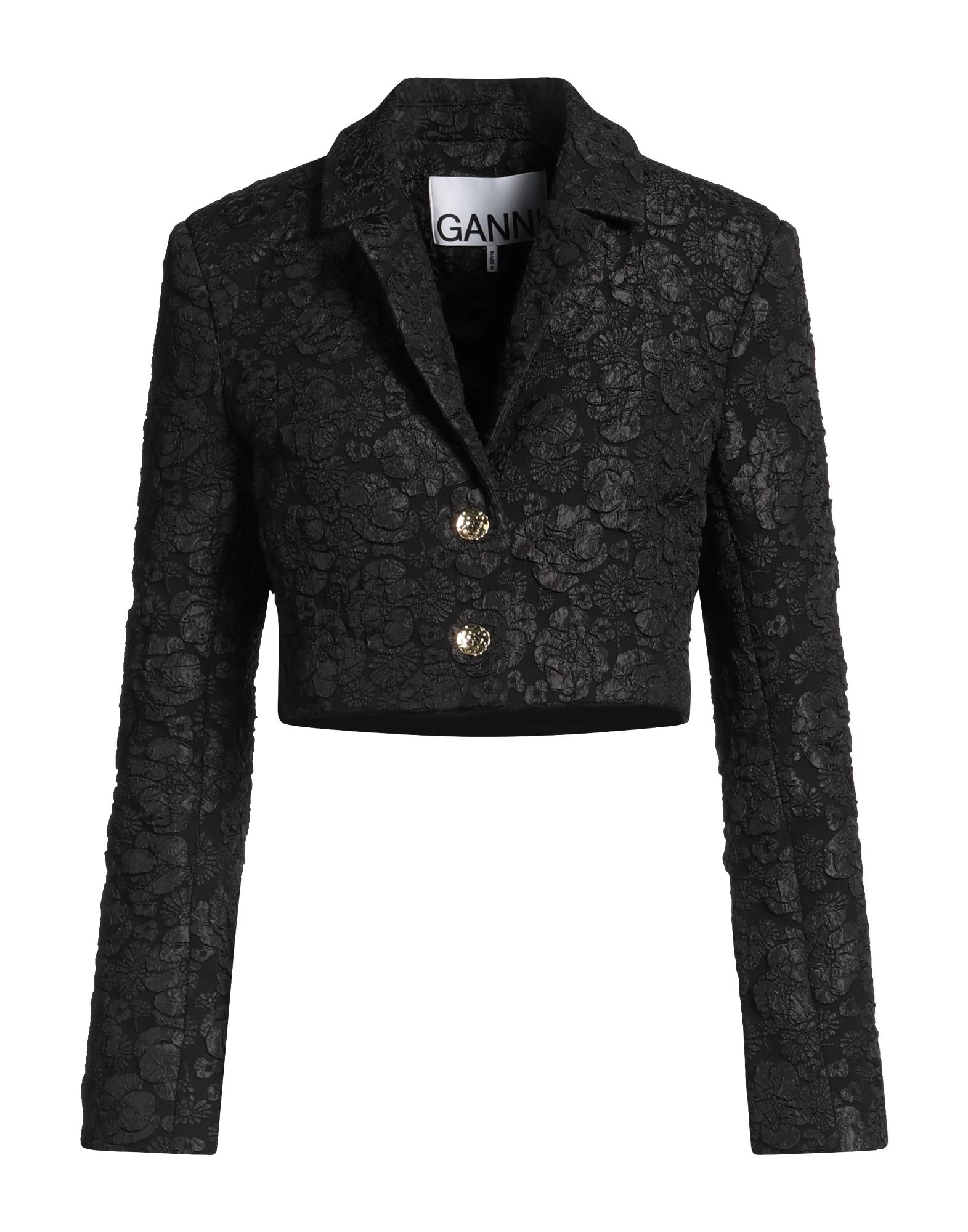 ganni テーラードジャケット セール】【GANNI / ガニー】Drapey Melange Short Blazer