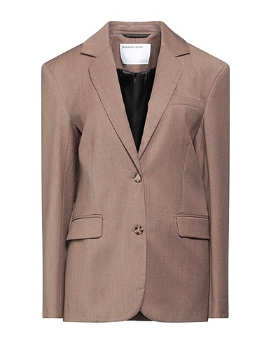 DESIGNERS REMIX Blazer Khaki 48% Wool, 24% Recycled polyester, 23% Viscose, 5% Elastane
