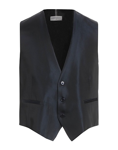 ANGELO NARDELLI Waistcoat Midnight blue 100% Acetate