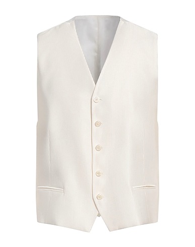 ANGELO NARDELLI 정장 베스트 아이보리 50% 울, 50% 아세테이트