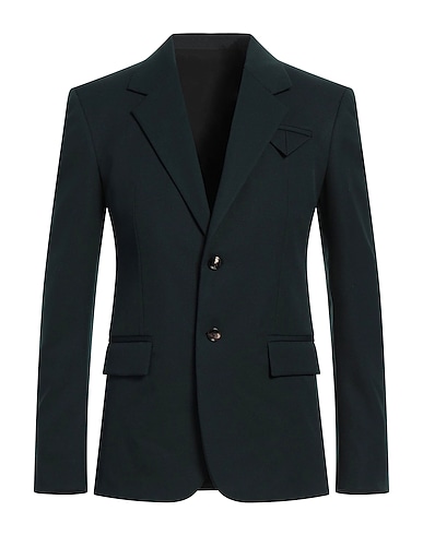 BOTTEGA VENETA Blazer Dark green 98% Wool, 2% Elastane