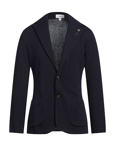 LARDINI Blazer Midnight blue 100% Wool