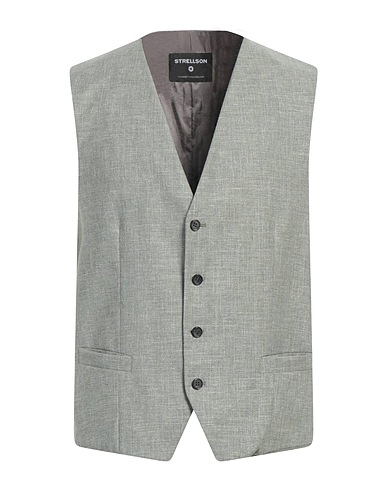 STRELLSON Panciotto Verde salvia 43% Cotone, 26% Lana, 18% Viscosa, 11% Lino, 2% Elastan