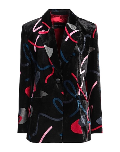 EMPORIO ARMANI Blazer Black 82% Viscose, 18% Silk