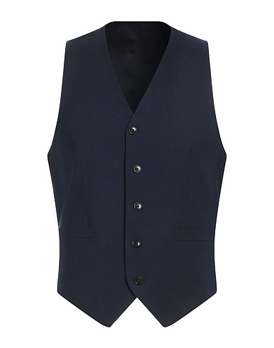 TIGER OF SWEDEN Panciotto Blu navy 54% Poliestere riciclato, 44% Lana, 2% Elastan