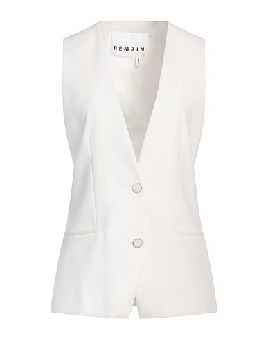 REMAIN BIRGER CHRISTENSEN Chaleco Blanco 63% Poliéster reciclado, 33% Viscosa, 4% Elastán