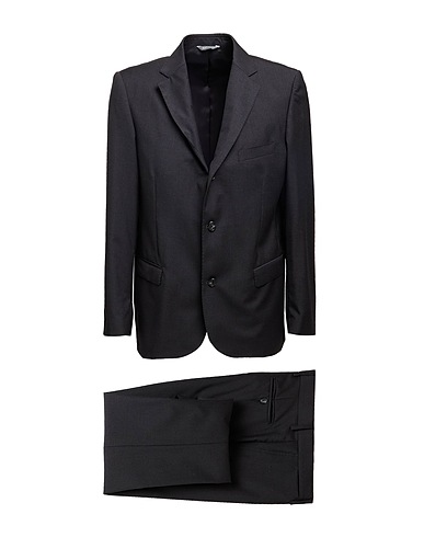 MONTEZEMOLO Suits Black 100% Virgin Wool