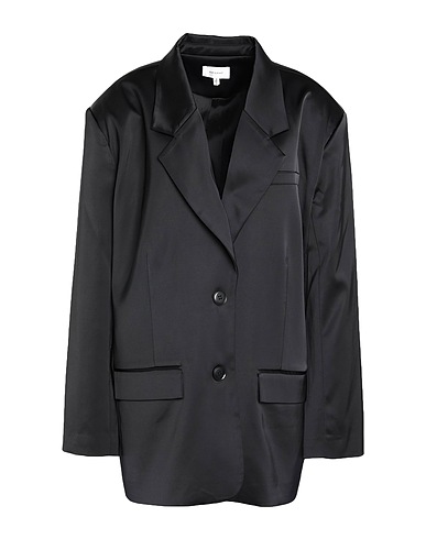 GESTUZ Blazer Black 53% Polyester, 35% Recycled polyester, 10% Viscose, 2% Elastane