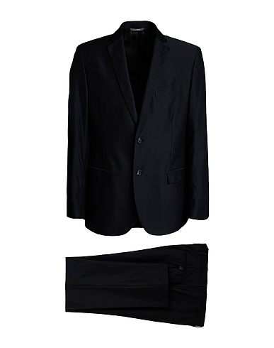 MONTEZEMOLO Suits Black 60% Cotton, 40% Polyamide