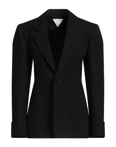 BOTTEGA VENETA Blazer Black 35% Cotton, 35% Viscose, 25% Wool, 5% Polyamide
