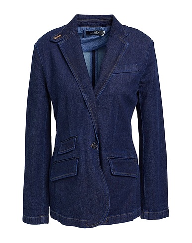 LAUREN RALPH LAUREN Blazer DENIM BLAZER
 Blue 99% Cotton, 1% Elastane