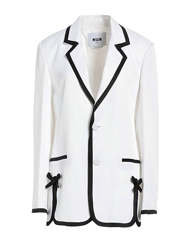 MSGM Blazer White 100% Viscose