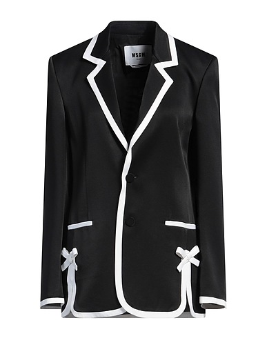MSGM Giacca Nero 100% Viscosa