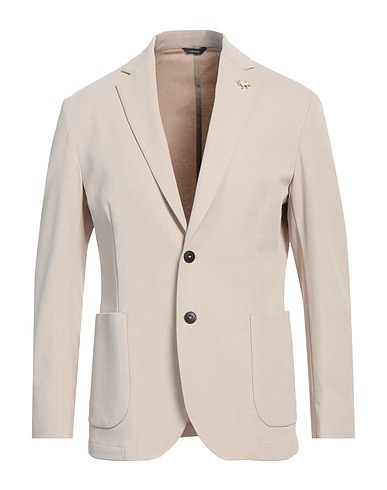 TOMBOLINI Blazer Cream 56% Cotton, 37% Polyamide, 7% Elastane