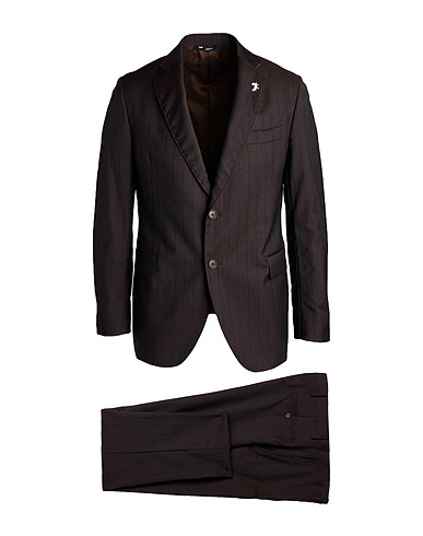 TOMBOLINI Suits Dark brown 100% Wool