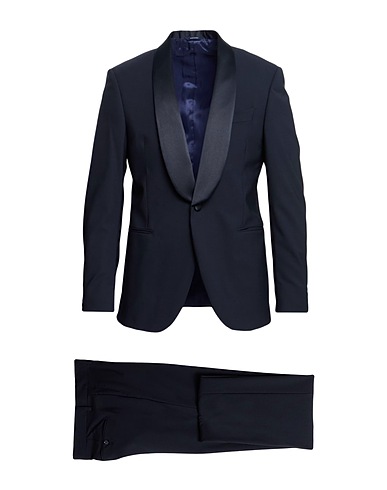 TOMBOLINI Suits Midnight blue 98% Virgin Wool, 2% Elastane