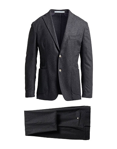 HERMAN & SONS スーツ 鉛色 ウール 69% / ナイロン 29% / ポリウレタン 2%