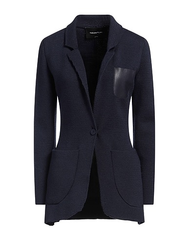 FABIANA FILIPPI Blazer Midnight blue 100% Virgin Wool