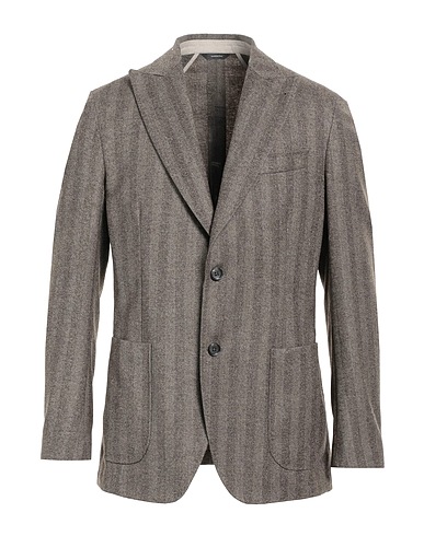 TOMBOLINI Blazer KHAKI 77% Polyester, 23% Viscose