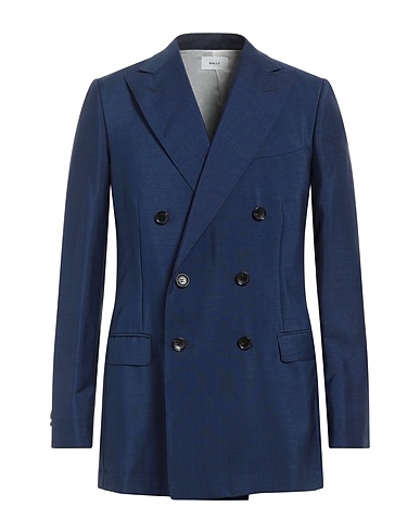 BALLY テーラードジャケット BLU モヘヤ 60% / ウール 40% / コットン