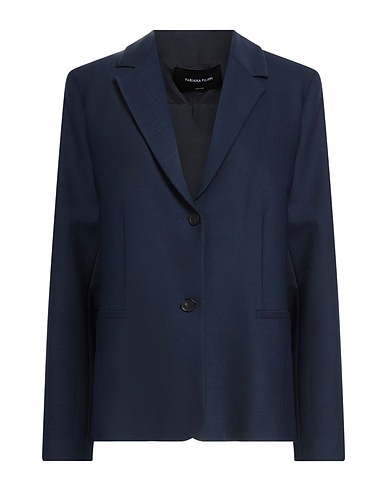 FABIANA FILIPPI Blazer Midnight blue 53% Polyester, 43% Virgin Wool, 4% Elastane