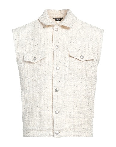 GCDS Weste Off white 62% Baumwolle, 28% Polyester, 10% Andere Fasern