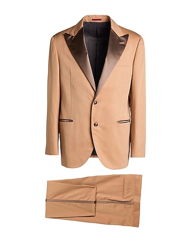 BRUNELLO CUCINELLI Suits Camel 100% Silk