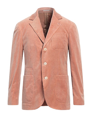 BRUNELLO CUCINELLI Blazer Light brown 91% Cotton, 8% Cashmere, 1% Elastane