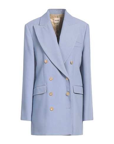 KHAITE Blazer Pastel blue 75% Virgin Wool, 25% Viscose
