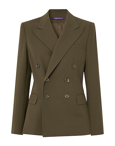 RALPH LAUREN COLLECTION Blazer Military green 100% Wool