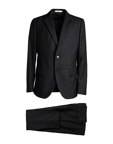 VALENTINO GARAVANI Suits Black 100% Wool, Polyamide, Cotton, Viscose