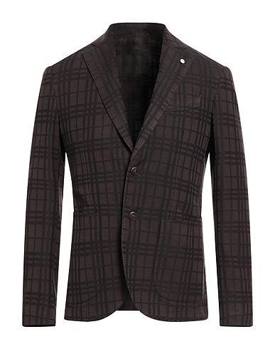 L.B.M. 1911 Blazer Dark brown 90% Cotton, 10% Polyamide