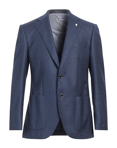 LUIGI BIANCHI Mantova Blazer Blue 100% Wool