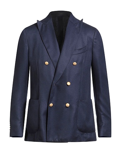 LARDINI Blazer Midnight blue 35% Cashmere, 35% Wool, 30% Silk