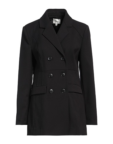GESTUZ Giacca Nero 64% Poliestere, 34% Viscosa, 2% Elastan