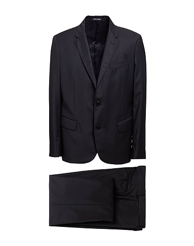 BRIAN DALES Suits Charcoal 88% Wool, 8% Polyamide, 4% Elastane