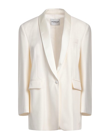 DONDUP Blazer White 99% Wool, 1% Elastane