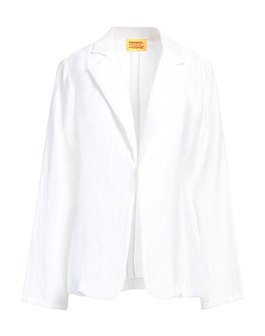 COOKING IS... Jacket White 88% Linen, 12% Polyamide