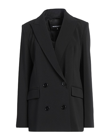 PATRIZIA PEPE Blazer Black 97% Polyester, 3% Elastane