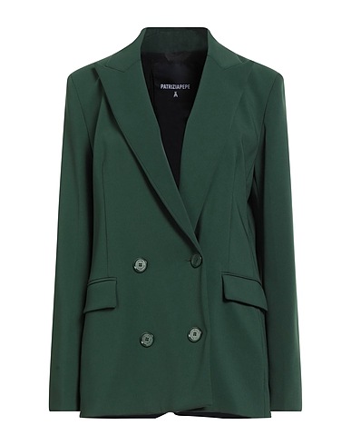 PATRIZIA PEPE Giacca Verde scuro 97% Poliestere, 3% Elastan