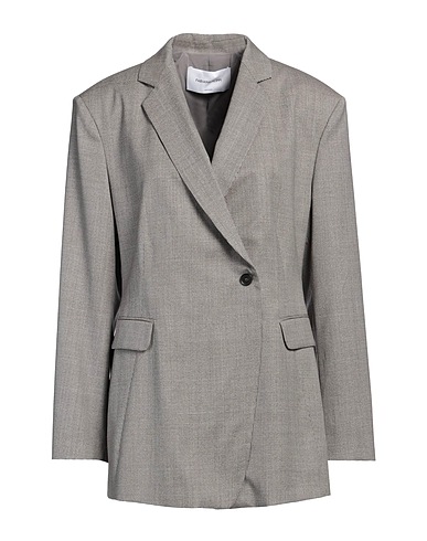 FABIANA FILIPPI Blazer Light grey 100% Merino Wool