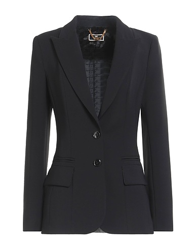 ELISABETTA FRANCHI Blazer Black 95% Polyester, 5% Elastane