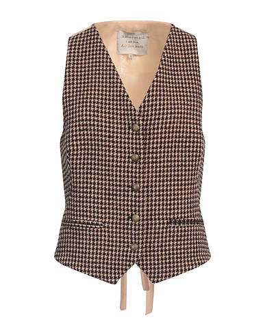 ALESSIA SANTI Waistcoat Dark brown 46% Acrylic, 26% Polyester, 24% Wool, 4% Other Fibres