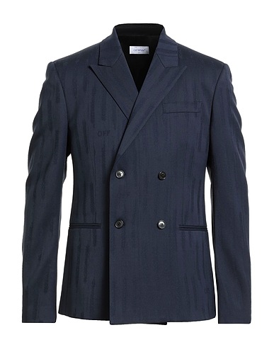 OFF-WHITE™ Blazer Blu navy 98% Lana Vergine, 2% Elastan