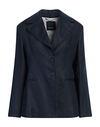 'S MAX MARA Blazer Midnight blue 100% Linen
