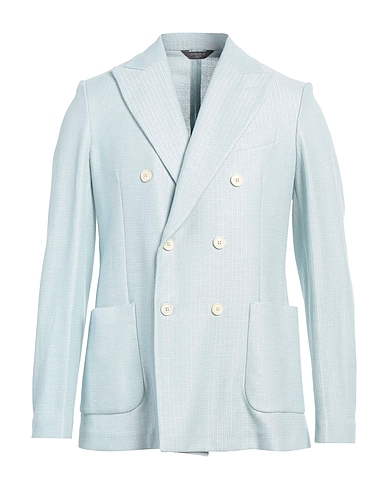 CIRCOLO 1901 Blazer Sky blue 58% Cotton, 42% Linen